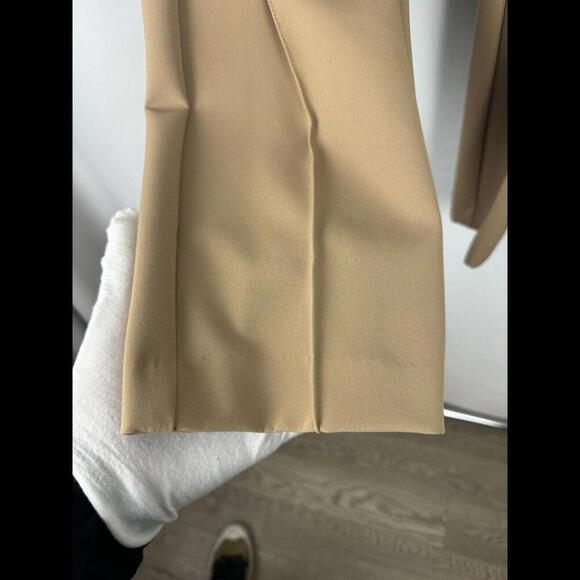 Lafayette 148 New York Gramercy Ankle Trouser Pants Tan Size 8 US - Picture 4 of 7